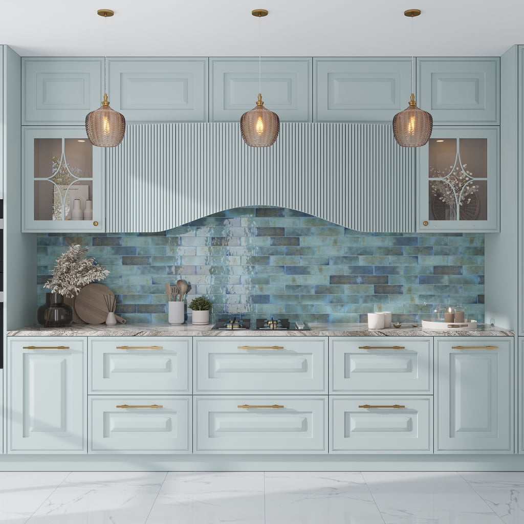 Antiek 2.58 in. x 7.9 in. Glossy Blue Ceramic Subway Wall and Floor Tile (5.38 sq. ft./case) (38-pack)