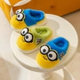 thumbnail image 5 of Pantuflas de algodón de Minions para mujer y niño, de algodón, para el invierno, para el hogar, con punta redonda, informales, planas y cálidas, con dibujos de anime kawaii, 5 of 5