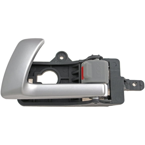Dorman 83472 Front Driver Side Interior Door Handle for Specific Hyundai Models, Silver Lever; Gray Knob