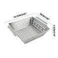 thumbnail image 2 of Stainless Steel BBQ Grilling Basket Small Large Vegetable Fish Barbecue Tray Leak Net Seamless Handle Even Heat Nonstick Easy Clean for Outdoor Picnic, 2 of 2