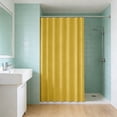 thumbnail image 5 of Lilixerw Solid Color Bathroom And Toilet Partition Curtain Shower Curtain Thickened And Waterproof Available In Six Colors Includes 12 Hooks And 70.87 X 70.87 Inches,Yellow, 5 of 6