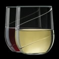 Libbey Peristyle AllPurpose Stemless Wine Glasses, Set of 4