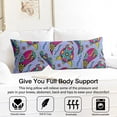 thumbnail image 3 of Paisley Long Body Pillow Cover - Vintage Bohemian Floral Print, Soft & Breathable Ethnic Fabric, Hidden Zipper, 20"x54" - Elegant Home Decor Gift for Side Sleepers & Pregnancy Support, 3 of 5