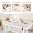 thumbnail image 5 of Advwin Foldable Foam Topper for Lash & Massage Beds, Adjustable Straps, Anti-Slip Bottom, Ergonomic Curved Massage Table Mattress Topper, Spa Bed Cushion for Beauty Salon & Spa, Beige, 5 of 11