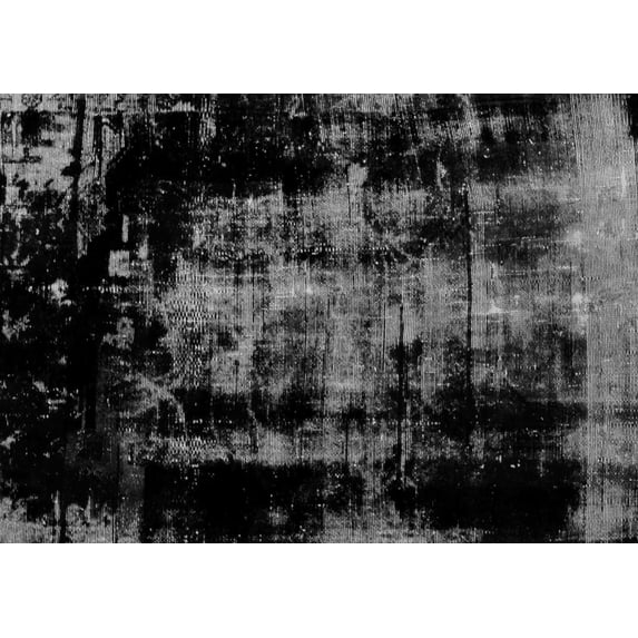 Ahgly Company Indoor Rectangle Abstract Gray Modern Area Rugs, 4' x 6'