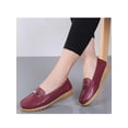 thumbnail image 6 of Fangasis Womens Flats Breathable Loafers Comfort Casual Shoes Work Fashion Boat Shoe Burgundy 7.5, 6 of 9