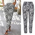 thumbnail image 2 of Angala Women High Waist Printing Easy Trousers Long Pants Boho Beach Pockets Pants Soft Beautiful Women's Casual Trousers, 2 of 9