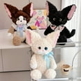 thumbnail image 6 of Devon Rex Cat Plush Toy, Curly Cat Stuffed Animal Pillow Doll for Girls, Soft Sleeping Hug Pillow Birthday Gift Plushie, 6 of 7