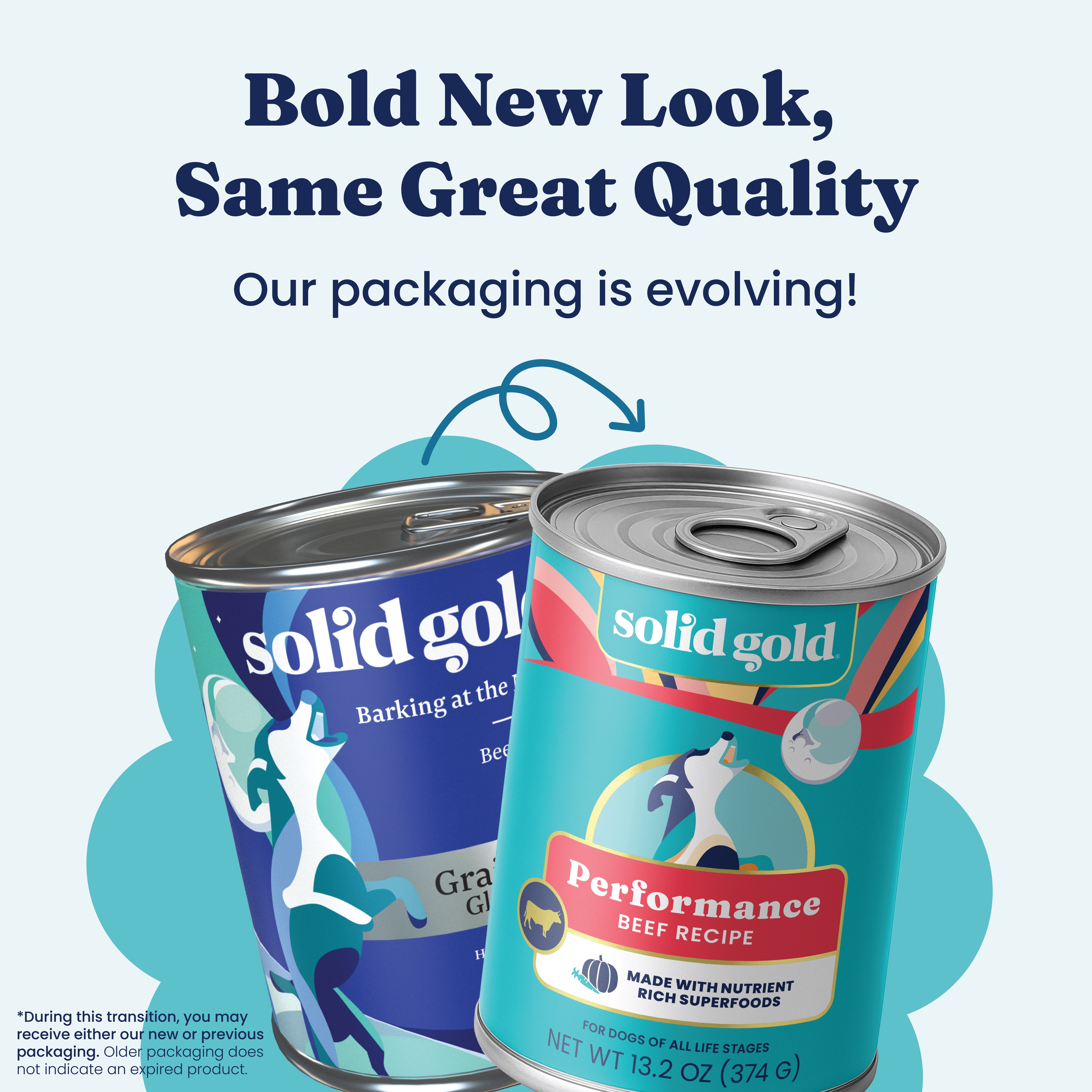 (3 pack) Solid Gold Barking at the Moon Wet Dog Food 13.2 oz can