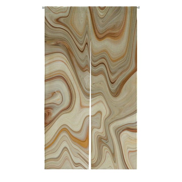 ABPHQTO Cortina japonesa Noren con textura de mármol marrón, cortinas para puerta y ventana, 85x150 cm