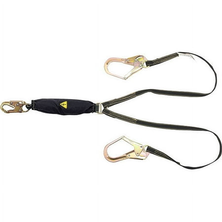MSA Thermatek Web Energy-Absorbing Lanyard, Twin Leg (2 Pack)