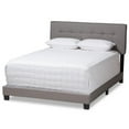 thumbnail image 1 of Baxton Studio Audrey Fabric Tufted Queen Bed in Light Grey, 1 of 8