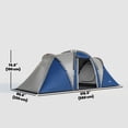 Tente Iceberk 2-3 Pers – Pop-up 200x190x135 Cm, Polyester 170T, 2 Entrées, Moustiquaire, 2,7 Kg – Montage/démontage Facile