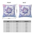 thumbnail image 3 of Rateoe Round Snow Merry Christmas Pattern Throw Pillow Cover Premium Pillow Stuffer Sham Square for Decorative Cushion Bed Couch Sofa(Pillow insert not included), 3 of 8