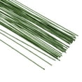 thumbnail image 4 of Uxcell 22 Gauge 14" Floral Stem Wire, 50 Pcs Paper Wrapped Iron Flower Stem, Dark Green, 4 of 6