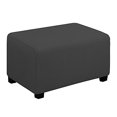 thumbnail image 1 of EasyGoing Stretch Ottoman Cover Length 2030in Folding Storage Stool Furniture Protector Soft Rectangle slipcover with Elastic BottomOttoman SmallDark Grey, 1 of 1