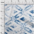 thumbnail image 2 of oneOone Cotton Silk Medium Blue Fabric Geometrical Water Color Craft Projects Decor Fabric Printed By The Yard 42 Inch Wide, 2 of 4