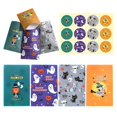 thumbnail image 1 of 24pcs Halloween Candy Paper Bags With Stickers Pumpkin Ghost Treat Or Trick Case, 1 of 5