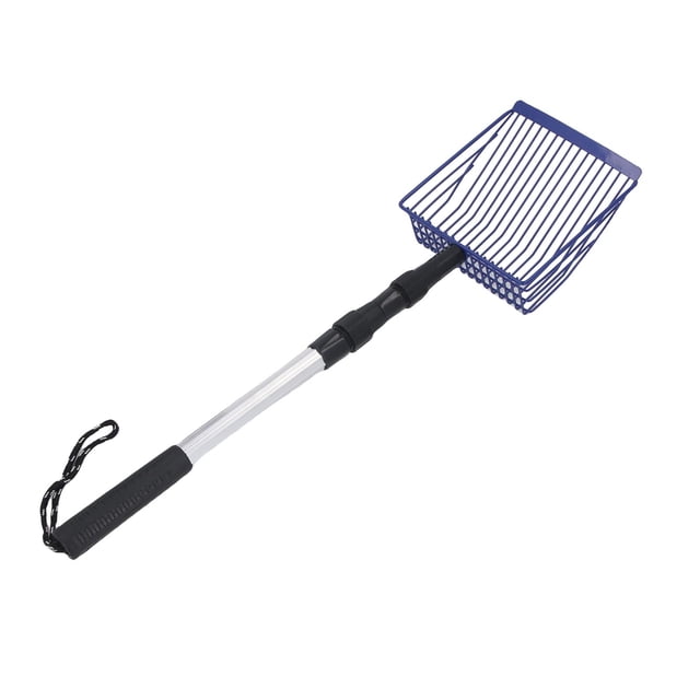 Large Chicken Poop Scooper, Adjustable Length Long Handheld Non Stick Cat Litter Sifter Sifting Shovel for Chicken Coop Cat