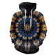 thumbnail image 1 of Sudadera con capucha y cremallera Mandala para hombre, primavera de 2024, gran oferta, estilo hip hop, Harajuku de gran tamaño, con capucha, chaquetas, sudaderas, camisetas de manga larga., 1 of 6