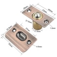 thumbnail image 4 of YAOMOBB Attrape-Porte Rotatif Double Réglable en Acier Inoxydable pour Porte de Placard 4 Pcs, 4 of 7
