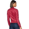thumbnail image 3 of Romeo & Juliet Couture Padded Bomber Jacket Deep Berry Medium, 3 of 3