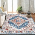 thumbnail image 4 of Geetinfly 9*12FT Area Rugs 1150Gsm 100% Polyester Rug 350Gsm Velvet Weight Pearl Velvet Washed Back Folding Simulation Printed Carpet Xm-Persian-Late Italian Manxi Color tone, 4 of 8