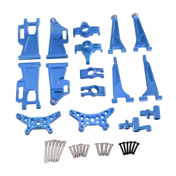 1/14 RC Cars Repuestos de metal 8 piezas Repuesto Duradero Compacto Robusto Fácil azul