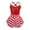Red, variant on TiaoBug Kids Girls Candy Cane Striped Christmas Dance Figure Ice Skating Tutu Dress Leotard Red 10