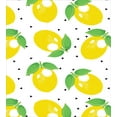 thumbnail image 3 of Lemons Duvet Cover Set, Repeating Citrus Leaves Energetic Illustration, Decorative 3 Piece Bedding Set with 2 Pillow Shams, King Size, Lime Green Mustard, by Ambesonne, 3 of 3