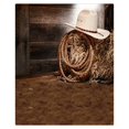 thumbnail image 1 of Fondo de fotos para estudio ABPHQTO 150x220cm Sombrero de vaquero blanco con piso marrón, 1 of 1