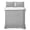 Gray, variant on Full Quilt Set 78''x90'', Grey Burlap Texture Lightweight Summer Bedspread Coverlet Set with 2 Pillow Shams, Farmhouse Vintage Gray Breathable All Season Quilt Bedding for Bedroom/Guest Room