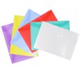 thumbnail image 4 of HORIALENCE 20Pcs Assorted Color Plastic File Pouch for Document Storage in School and Office, 4 of 8