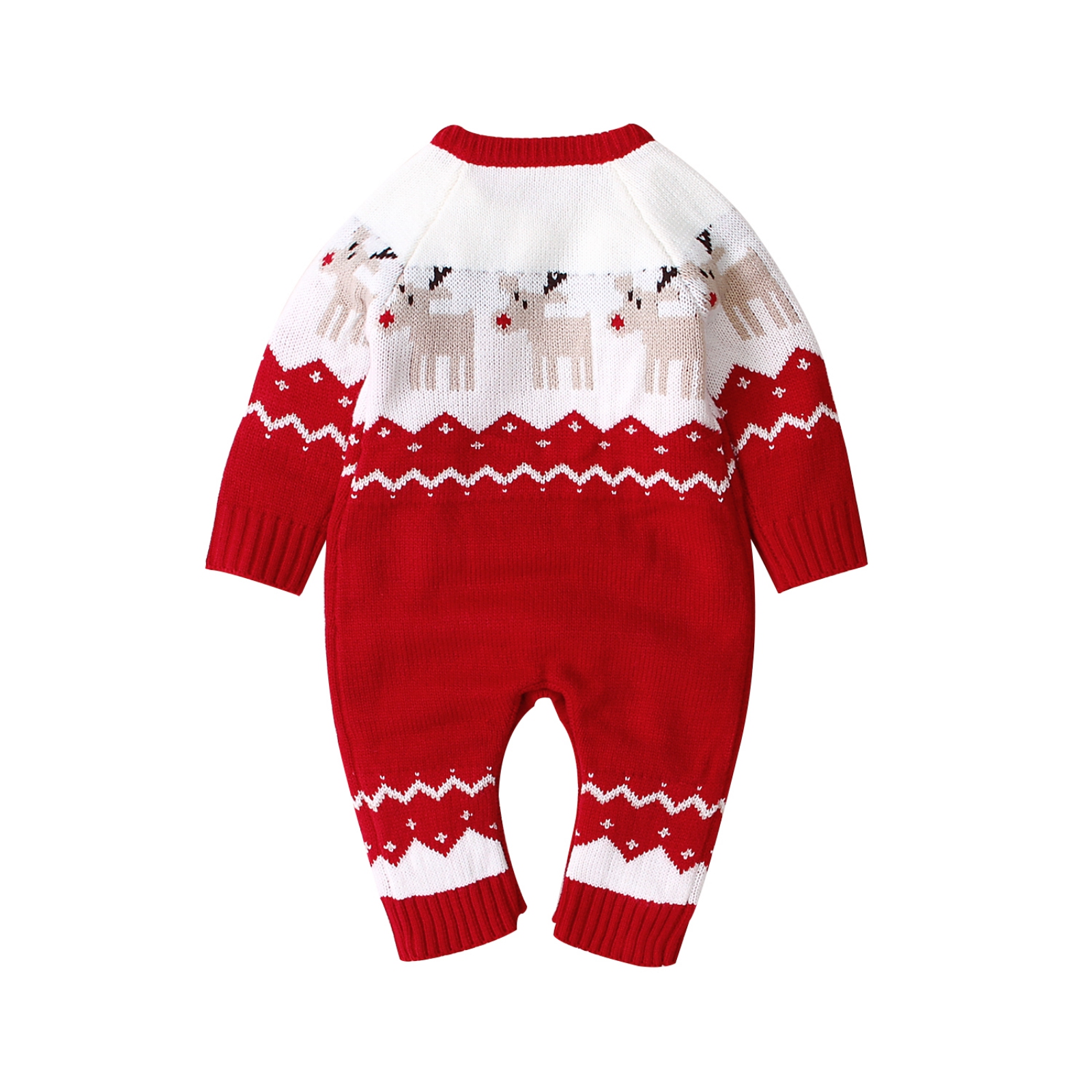 Baby Christmas Sweater Toddler Reindeer Outfit Long Sleeve Red Clothes Walmart Com