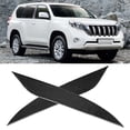 thumbnail image 3 of Cubierta para ceja de faro Bling Bling 2 piezas Fibra de carbono para Toyota Land Cruiser 150 Prado LC150 FJ150 2014-2017, 3 of 7
