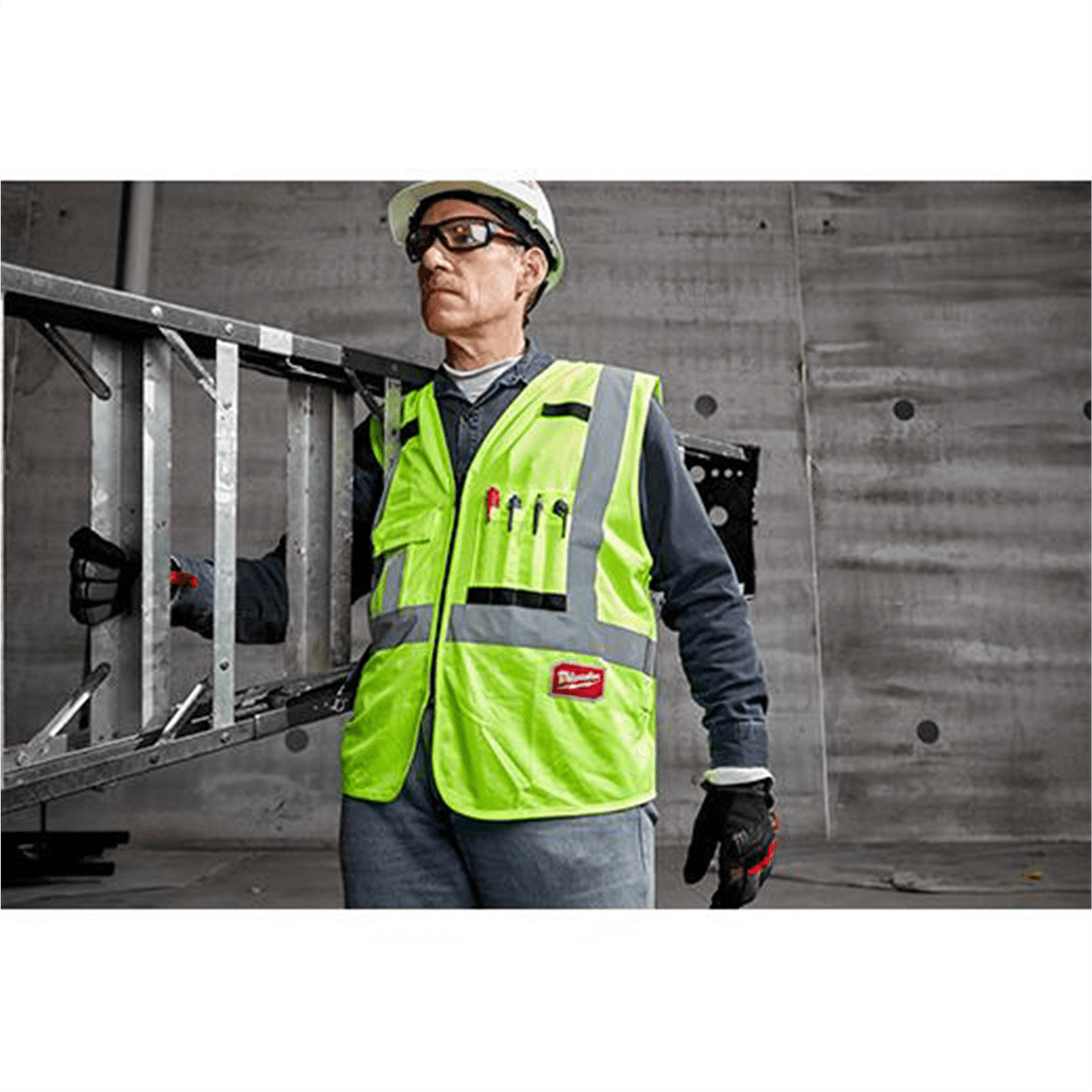 Milwaukee Tool Hi Vis Yellow Safety Vest - L/XL