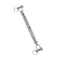 thumbnail image 4 of Youkk Tendeur de Câble en Acier Inoxydable Corps Fermé Fourche Vis Gréement Argent M8 5ensemble, 4 of 6