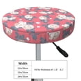 thumbnail image 4 of Pofeuu Rose Flowers Print Round Bar Stool Covers - Super Soft and Washable Elastic Stool Cushion Slipcover Easy Clean Velvet-14 inch, 4 of 7