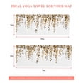 thumbnail image 6 of Orange Eucalyptus Leaves Yoga Towel for Hot Yoga Non Slip, Weeping Spring Botanical Summer Yoga Mat Towel Absorbent Yoga Sweat Towels Microfiber Hot Yoga Blanket for Bikram Pilates 26"x74", 6 of 7