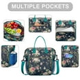 thumbnail image 2 of Pioneer Flower Floral Print Pattern Womens Lunch Box for Work,Insulated Large Lunch Bag for Tween and Teen,Loncheras Para Mujer,Leakproof Adult Lunch Bag for Work,Beach,Travel,Picnic,Camping, 2 of 7