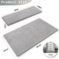 thumbnail image 2 of PURE ERA Bullnose Plush Gray Carpet Stair Treads Cover 9.5"x30" 14pcs With 1pcs Matching Landing Mat 24"x36"Indoor Rug Self Adhesive Tape Free, 2 of 12