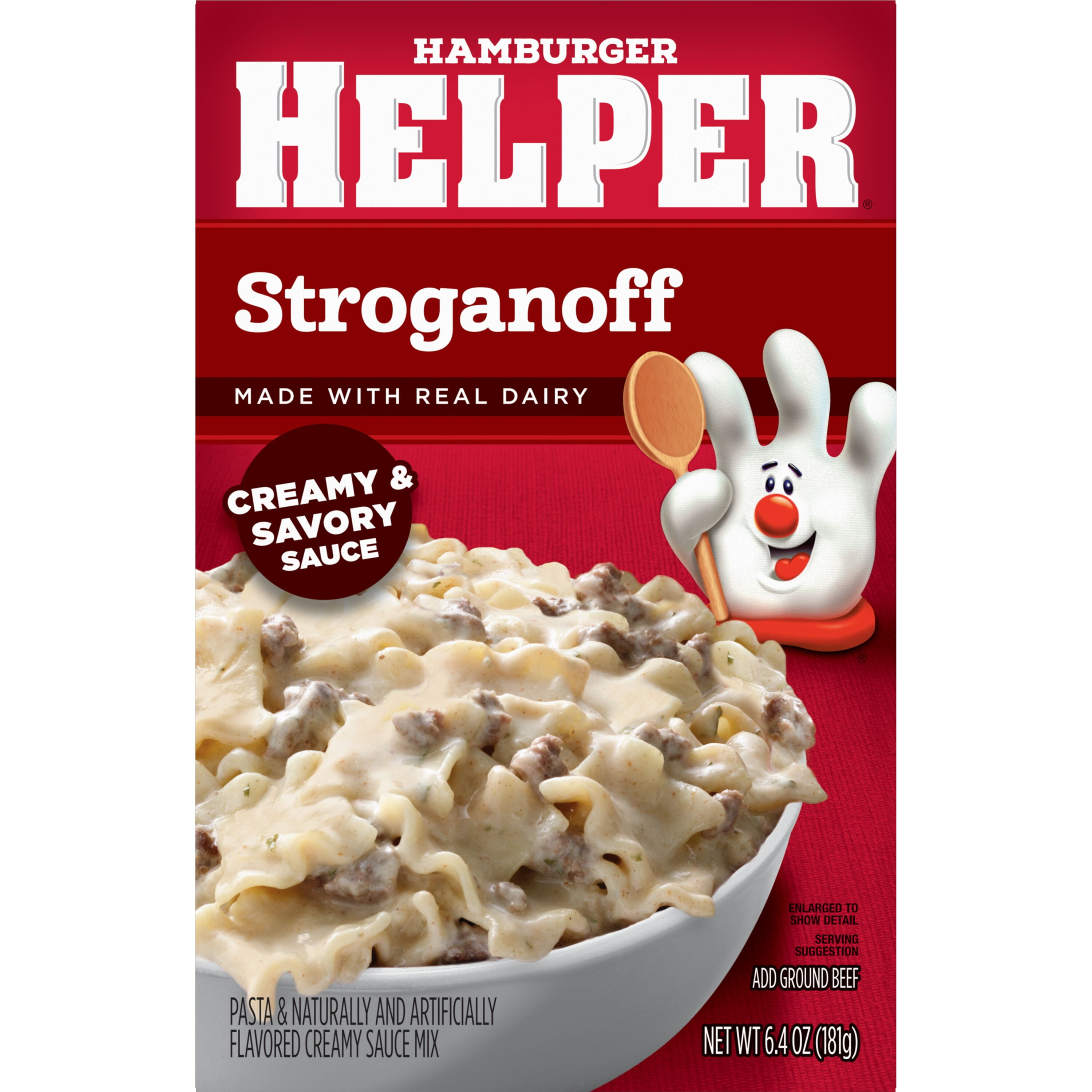 (12 pack) Hamburger Helper Pasta Stroganoff, 6.4 Ounces Box