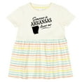 thumbnail image 3 of Inktastic Someone in Arkansas Loves Me Girls Baby Dress, 3 of 5