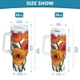 thumbnail image 6 of Yayeee 40oz Stainless Steel Tumbler with Straw and Handle Double-Wall Insulated Travel Water Bottle, Hand Drawn Floral, 6 of 8
