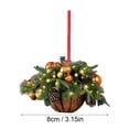 thumbnail image 3 of OAVQHLG3B Artificial Christmas Hanging Basket Ornaments,Christmas Tree Decoration Creative Christmas Wood Ornaments Hanging Decoration Gift, 3 of 6