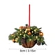 thumbnail image 3 of onlyliua Buscador de Regalos Colgante de Cesta de Flores Adornos para Árbol de Navidad para El Hogar Colgante de Madera 8 Cm, 3 of 6