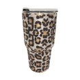 thumbnail image 1 of Taza de café aislada Taza aislada del viaje del del acero inoxidable, taza de reutilizable del vacío del diamante con - dorado Leopardo dorado Magideal Taza de café aislada, 1 of 6