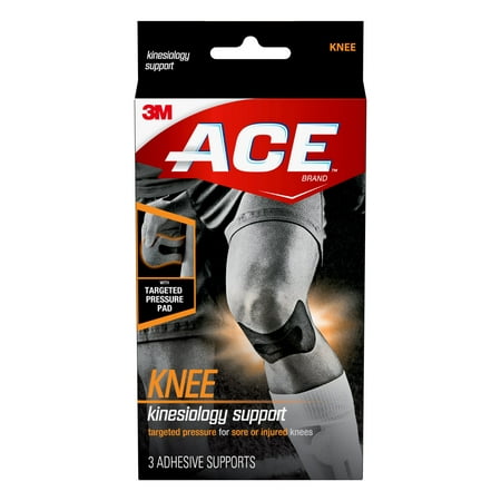 ACE Kinesiology Knee Support, 1.73 in x 3.23 in (Best Kinesiology Tape For Knee)
