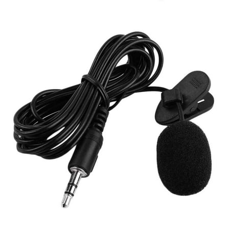 External 3.5mm Clip-on Voice Tube Lapel Lavalier Microphone Mic for Smart Phone PC