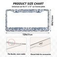 thumbnail image 7 of Aluminum License Plate Frame 2 Pack Car Exterior Accessory Car Tag Holder for Front Rear Plates Cars Decor Vintage Watercolor Floral Pattern, 7 of 7